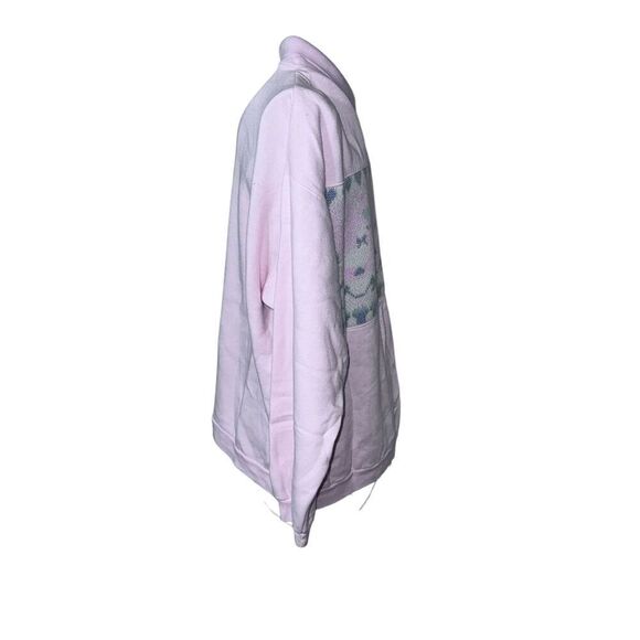 Vintage 90s Kawaii Lauren Brooke Collared Sweatshirt Pastels Duck hearts Geese S - Picture 4 of 11